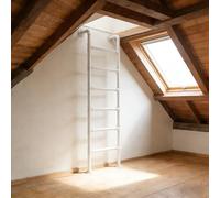 Scala per letto a castello a soppalco, montaggio a parete, 2,5 m, resistente, capacità 150 kg, per loft, biblioteca, casa, camper, terrazza, finestra, pozzo d'uscita