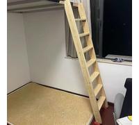 Scala per letto a castello, design angolato in legno per un facile accesso e sicurezza, soluzione di ricambio per dormitorio, appartamento, soffitta, camper, letti a soppalco