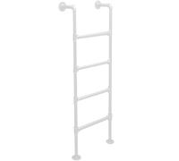 Scala per letto a castello in metallo resistente, montaggio a parete, per fuga antincendio, cantina, dormitorio, soppalco, 119,4 cm, soluzione universale per arrampicata