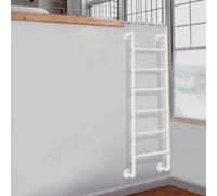 scala per letto， Scala a pioli in metallo antiscivolo da 100-300 cm for soppalco, scala dritta in ferro battuto nero, antincendio, capacità di carico 150 kg/330 libbre