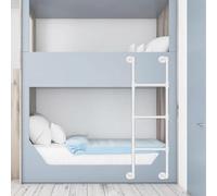 Scala per letto, Scala da soffitta industriale in tubo di ferro montare a parete 100-300 cm, scala universale for arrampicata for dormitorio, biblioteca, letto, terrazza, balcone(210cm/83in)