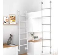 scala per letto， Scala in metallo, scala di salita in ferro, capacità carico 150 kg, altezza, ingresso e uscita for letto alto, terrazza esterna, appartamenti for camper(280cm/110in)