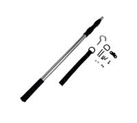 Scala per mansarda con gancio e corda in lega di alluminio, adatta per scale a soppalco, porte da garage, porte a rotolamento, costruita per un uso sicuro e di lunga durata