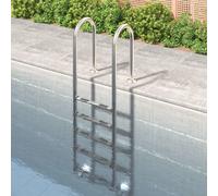 vidaXL Scala per Piscina 54x38x211 cm Acciaio Inox 304