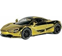Scala per replica auto modello 1:32 scala lega pressofusa metallo modelli veicoli per Mclaren 720S motore collezione statici alla moda(Oro)