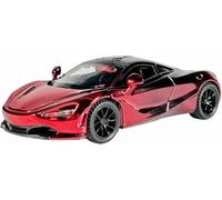 Scala per replica auto modello 1:32 scala lega pressofusa metallo modelli veicoli per Mclaren 720S veicoli motore collezione statici alla moda(Rosso)