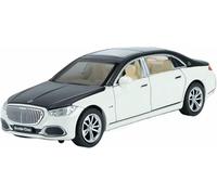 Scala per replica auto modello 1:32 scala pressofusa lega per Benz per Maybach S680 per adulti per mini oggetti collezione hobby veicoli motore(White)
