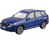 Scala per replica auto modello 15 cm lunghezza scala 1:32 per lega pressofusa per miniatura per Bmw X3M squisiti ornamenti tavolo veicoli motore(Blu)
