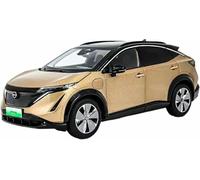 Scala per replica auto modello per mini lega statica pressofusa metallo scala 1:18 per Nissan Ariya SUV veicoli simulati ornamenti motore(Oro)