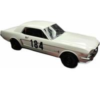 Scala per replica auto modello per mini pressofuso statico lega metallo scala 1:18 per Ford per Mustang per decappottabile 1965 veicoli simulati ornamenti motore(White)