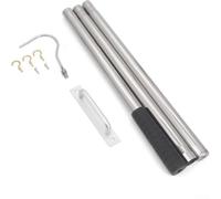 Scala per soffitta Pull Down Hook System Kit Sostituzione in acciaio inossidabile per corde Cavo Loft Hatch Pole Tool Extension Scaletta Accessori Sicuro Facile da installare