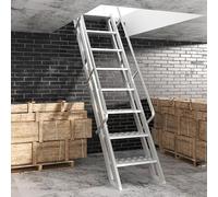 Scala per Soppalco Corrimano per Soffitte Resistenti, Scale dal Pavimento Al Soffitto, Scale per Loft con Aperture Ridotte, Scale per Letti a Castello(4 Steps)