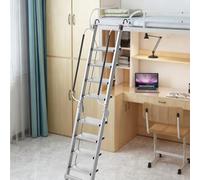 Scala per Soppalco Scala Pieghevole in Alluminio per Letto a Soppalco, Scale per Soffitta Scale per Letti a Castello Nei Dormitori, Scale per Tetti/Pozzi/Camper(9 Steps 2.2-2.4m (86.6-94.5"))