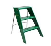 Scala per soppalco Sgabello pieghevole trasparente con gradini antiscivolo, espositore multifunzionale for interni/esterni scala della soffitta(Groen,3 steps)