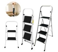 Scala pieghevole a 2/3/4 gradini, scaletta pieghevole multifunzionale per casa seggiolone per uso domestico sgabello scaletta piedini antiscivolo
