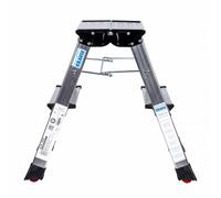 Scala Pieghevole a 2 Scalini Krause 130037 Argentato Alluminio