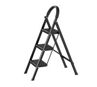 Scala pieghevole a 3 gradini, sgabello a scomparsa multiuso per lavori a casa o all'aperto per campeggio car resistente fino a 330 lbs (150 kg) di carico