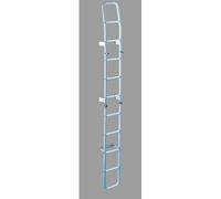 Scala Pieghevole Esterna 10 Gradini 240 Cm Bianca Trem S5600009