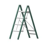 Scala pieghevole in alluminio a 4 gradini multiuso per piante e mensola stabile, capacità 150 kg, portatile, ideale per uso domestico e giardino e design leggero