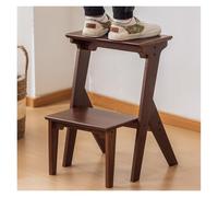 Scala pieghevole in legno per biblioteca, portatile, multifunzione, scala a 2/3 gradini, espositore e mensola per piante per uso domestico (2 gradini)