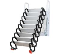 Scala Pieghevole Manuale per soffitta, Scala da soffitta a Parete, Scala da soffitta Estraibile per Arredamento, Scala telescopica