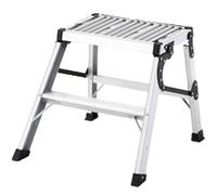Scala Pieghevole per Giardinaggio Domestico Tipo A con Pedali Larghi, Robusta e affidabile per Scale a pioli da Ufficio Domestico, 220 libbre(Silver 2 Step Ladders)