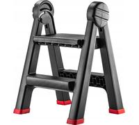 KADAX Scala pieghevole da officina, 47 x 44 x 63 cm Scala a pedale in plastica