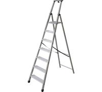 Scala in alluminio euroscala piu' su en131 - 7 gradini cm.56x13,4x237h (159h ped