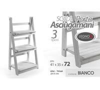 Scala Porta Asciugamani LEGNO RICHIUDIBILE SCAFFALE MENSOLA BAGNO 724135cm