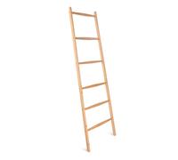 Scala Portasciugamani a 6 Pioli - Scaletta Scaldasalviette in Bambù 170x56x3cm