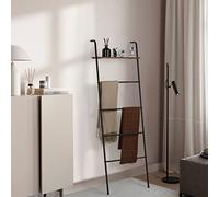 Scala portasciugamani indipendente per il bagno portasciugamani per asciugamani da bagno, vestiti o giornali metallo soffitto scaletta portasciugamani bagno porta asciugamani parete ardesia soffitto