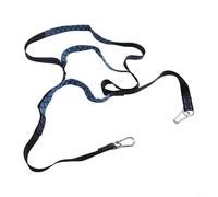 Scala portatile a 34 gradini, pieghevole, per kayak e gommoni, corda di nylon e ferramenta in acciaio inox per un fissaggio rapido e un'arrampicata sicura (3 gradini Bule)