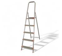 Scala professionale in alluminio portata 150 kg con gradini antiscivolo ideale per uso domestico e lavori edilizia