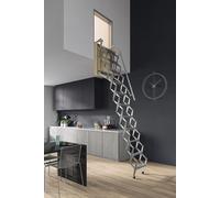 SCALA RETRATTILE A PARETE Cm 70X80 H300 A PANTOGRAFO SCARI WALL