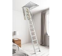 SCALA RETRATTILE FANTOZZI A QUATTRO ELEMENTI IN ACCIAIO VERNICIATO (291/300)