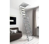 Scala Retrattile Fantozzi in acciaio (80x50x276/300)