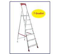 Scala Scaletta in Alluminio 4 5 6 7 8 gradini pieghevole domestica leggera