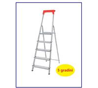 Scala Scaletta in Alluminio 4 5 6 7 8 gradini pieghevole domestica leggera