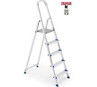 Scala In Alluminio 5 Gradini Piuma 100 KG FR105 Framar 89x49xH157cm