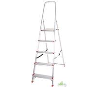 SCALA SCALETTA SGABELLO DOMESTICA ALLUMINIO PROMO STEP 5 GRADINI MAX 100KG