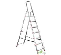 SCALA SCALETTA SGABELLO DOMESTICA ALLUMINIO PROMO STEP 7 GRADINI MAX 100KG