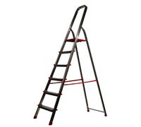 Scala Scaletto in Alluminio 6 gradini con Paraspigoli jumbo Made in Italy