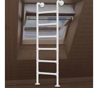 Scala Seminterrato 5-8 Pioli 4 Piedi 5 Piedi 7 Piedi 8 Piedi 8 Piedi Scala di Uscita Scala A Pioli in Metallo A Parete/Pavimento Scala Antincendio per Mansarda Letto A Castello, One Color, 130cm/51in