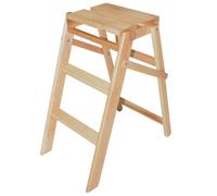 Sgabello legno a 3 gradini pieghevole