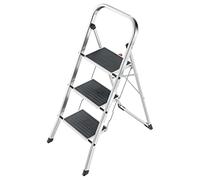 Scala Sgabello Joker 3 Gradini Larghi in Acciaio