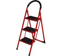 Scala Sgabello Multiuso Pieghevole in Acciaio Salvaspazio 2/3/4 Gradini (3 Scalini)