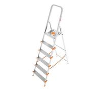 Scala slim alluminio 4 gradini altezza pianale 84 cm