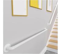 Scala spessa diametro 8 cm, installazione stabile per interni ed esterni, installazione stabile per bagno, doccia, corridoio, villa, loft, 570 cm, ringhiera di sicurezza bianca
