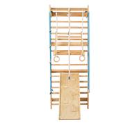 Scala Svedese a Parete 8 in 1 in Legno Scala Arrampicata Portata 99,8 kg