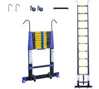 Scala telescopica 3,2m TELESCOVA10+, Alluminio, Pieghevole, Estensibile, Multi-funzione, Altezza di lavoro max 4,1m, Ganci Rimovibili, Garanzia 5 anni